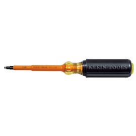 Klein Tools 662-4-INS Insulated #2 Square-Recess Screwdriver - 4 Inch (102 mm) Shank