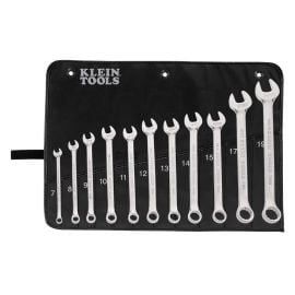 Klein Tools 68502 11-Piece Metric Combination Wrench Set