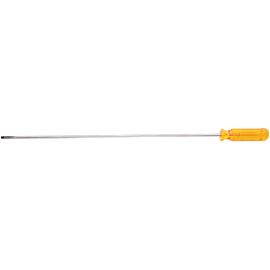 Klein Tools 70155 1/4 Inch x 20 Screwdriver, Super-Long, Round-Shank Slotted