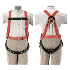 Klein Tools 87021 Harness, Lightweight, Full-Body, FA, 1 D-Ring, Large