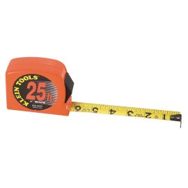 Klein Tools 928-25HV Tape Measure - 25 Feet (7.62 m) with High-Visibility Case
