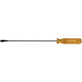 Klein Tools BD512 3/8 Inch(10 mm) Keystone-Tip Screwdriver - 12 Inch (305 mm) Round-Shank
