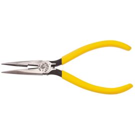 Klein Tools D203-6C 6-5/8 Inch Long-Nose Pliers Side Cutters Coil Spring