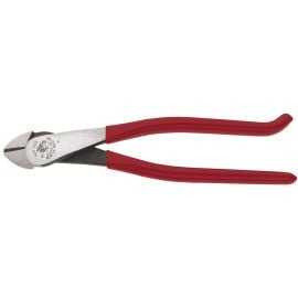 Klein Tools D248-9ST 9 Inch Hi-Leverage for Rebar, Angled Head Diagonal Cutting Pliers