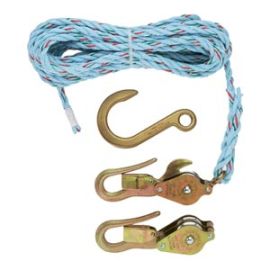 Klein Tools H1802-30SR Block & Tackle, with Guarded Snap Hooks, Rope