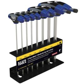 Klein Tools JTH68M 8 pc 6 Inch Metric Journeyman T-Handle Set with Stand