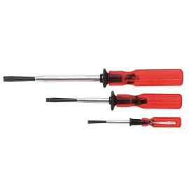 Klein Tools SK234 Slotted Screw-Holding Screwdriver Set (3 Piece)