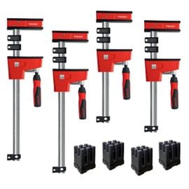 Bessey Tools KREK2450 Parallel Clamp Kit, 2-24 Inch, 2-50 Inch K Body Clamps and  4 x KP Blocks