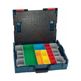 Bosch LBOXX-1A 4-1/2 In. x 14 In. x 17-1/2 In. Stackable L-Boxx Accessory Storage Case with 13 Accessory Inserts