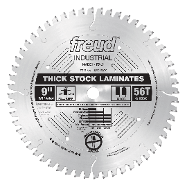 Freud LU92M009 9 Inch Diameter x 56T MTCG Thick-Stock Laminate Carbide-Tipped Saw Blade with 5/8 Inch Arbor