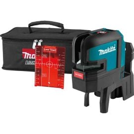Makita SK106DZ 12V max CXT® Self-Leveling Cross-Line/4-Point Red Beam Laser, (Tool Only)