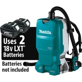 Makita XCV18ZX 18V X2 LXT Lithium-Ion (36V) Brushless Cordless 1.6 Gallon HEPA Filter Backpack Dry Dust Extractor, AWS Capable (Tool Only)