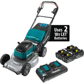 Makita XML09PT1 18V X2 (36V) LXT Lithium-Ion Brushless Cordless 21 Inch Self-Propelled Commercial Lawn Mower Kit with 4 Batteries (5.0Ah)