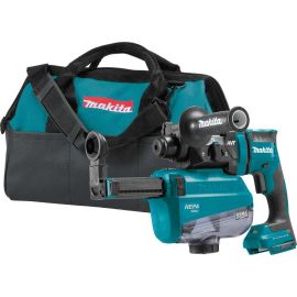 Makita XRH12ZW 18V LXT® Lithium‑Ion Brushless Cordless 11/16 Inch AVT® Rotary Hammer, SDS‑PLUS, w/ HEPA Dust Extractor, AWS™ Capable, Tool Only