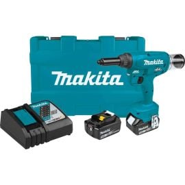 Makita XVR02T 18V LXT Lithium-Ion Brushless Cordless Rivet Tool Kit, case (5.0Ah)