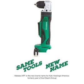 Metabo HPT DN18DSLQ4M 18V Lithium Ion 3/8 Inch Right Angle Drill (Tool Body Only)