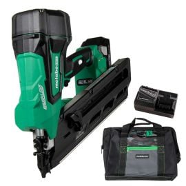 Metabo HPT NR1890DCSM 18V Brushless Li-Ion Paper Collated Clipped Head Framing Nailer (3.0cAh x 1)