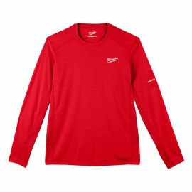 Milwaukee 415R-S WORKSKIN™ Lightweight Performance Shirt - Red Long Sleeve - Small