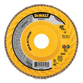 Dewalt DWA8281CTR 4-1/2" Steel Trimmable Flap Disc Sr60 T27