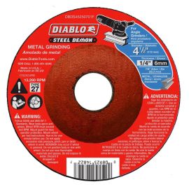 Freud DBDS45250701F Diablo 4-1/2 in. Type 27 Metal Grinding Disc
