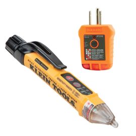 Klein Tools NCVT5KIT Dual Range NCVT and GFCI Receptacle Tester Electrical Test Kit
