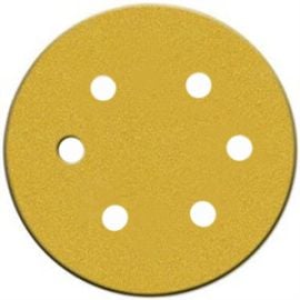 Norton 01635 6 Inch x 6 Hole Grit 220 Hook and Loop Sanding Disc (Pack of 25)
