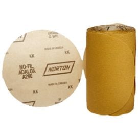 Norton 01652 6 Inch x 6 Hole Disc Roll 80 Grit Job Pack Stick & Sand Disc Roll (Roll of 50)
