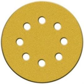 Norton 49221 5 Inch x 8 Hole 120 Grit Hook and Loop Sanding Disc (Pack of 25)