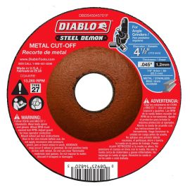 Freud DBDS45045701F Diablo 4-1/2 in. Type 27 Metal Cut-Off Disc
