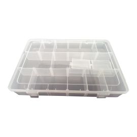 Superior Electric PB-40 Plastic 18 Compartments Electronic Components Storage Box Case (Large)