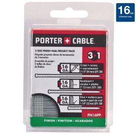 Porter Cable FN16PP 16 Ga. Finish Nail Project Pack 