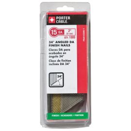 Porter Cable PDA15125-1 15 Ga Da Finish, 1-1/4 Inch Long Angled Finish Nails (1,000 Count)