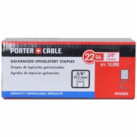 Porter Cable PUS38G Upholstery Staple, 3/8 Inch Long (10,000 Pk)