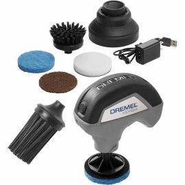 Dremel PC10-05 Versa 4-Volt Cordless Lithium-Ion Max Power Scrubber Automotive Cleaning Tool Kit
