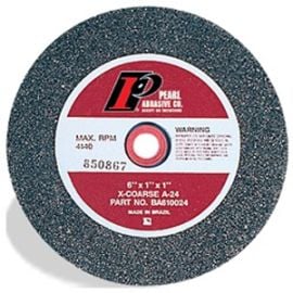 Pearl Abrasive BA101024 10 x 1 x 1-1/4 Aluminum Oxide Type 1  Bench Grinding Wheel