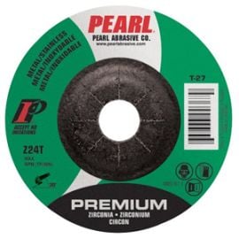 Pearl Abrasive DC703Z 7 x 1/4 x 7/8 Zirconia Type 27 Depressed Center Grinding Wheel