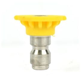 Interstate Pneumatics PW7100-DY Pressure Washer 1/4 Inch Quick Connect High Pressure Spray Nozzle Tip - Yellow