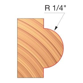 Freud EC122-IC 2-7/8 Inch x 15/16 Inch x 3/4 Inch Concave Radius Cutters