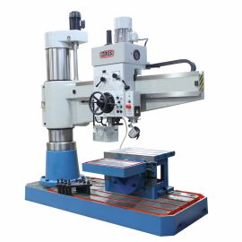 Baileigh RD-1600H-VS 220V 3Ø Hydraulic Variable Speed Radial Drill, MT5 Spindle, Quick Change Tool Set and Rotary Axis