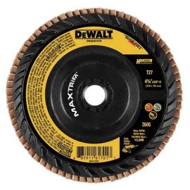Dewalt DWA8357HTR 4-1/2" Steel Trimmable Flap Disc Z60 T27
