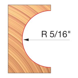 Freud EC104-IC 2-7/8 Inch x 5/8 Inch x 3/4 Inch Convex Radius Cutters