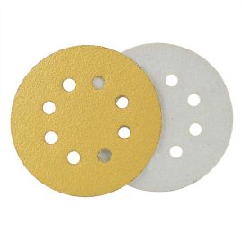 Superior Pads and Abrasives SD581H 80 Grit 5 Inch Diameter 8-Hole Hook & Loop Sanding Paper - 25/Pack (Ceramic Aluminum Oxide)