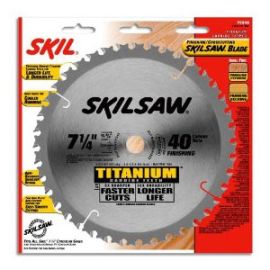 Skil 75940 7-1/4 Inch 40T ATB Thin Kerf Crosscutting Saw Blade with 5/8-Inch and Diamond Knockout Arbor