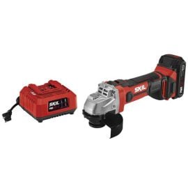 Skil AG290202 20V 4-1/2 Inch Angle Grinder Kit with PWRCORE 20™ 2.0Ah Lithium Battery