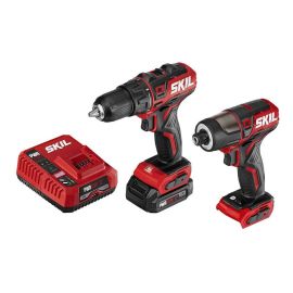 Skil CB742901 PWRCore 12™ Brushless 12V Drill Driver and Impact Driver Kit with PWRJump™ Charger