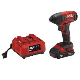 Skil ID572702 20V 1/4 Inch Hex Impact Driver Kit with PWRCORE 20™ Lithium Battery
