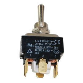 Superior Electric SW30E Aftermarket On-Off Toggle Switch 125 / 277 Volt, 20/15 Amp Replaces Emglo/DeWalt 5130221-00, Hubbell HBL215P, MK Diamond 154310 & Ridgid 44905