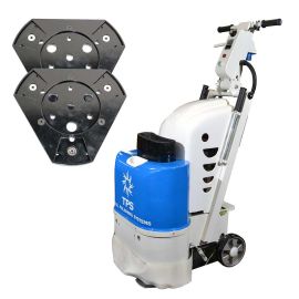 Total Polishing Systems TPSX1SETQP (TPSX1) Floor Prep Machine with 2 Quick Plates