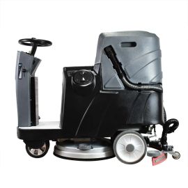 Total Polishing Systems TPSX5 Auto Ride-On Floor Scrubber with 19 Inch Cleaning Pad, Three 170 Amp Batteries