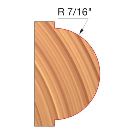 Freud UP126-IC 4 Inch x 1-39/64 Inch x 1-1/4 Inch Concave Radius Cutters